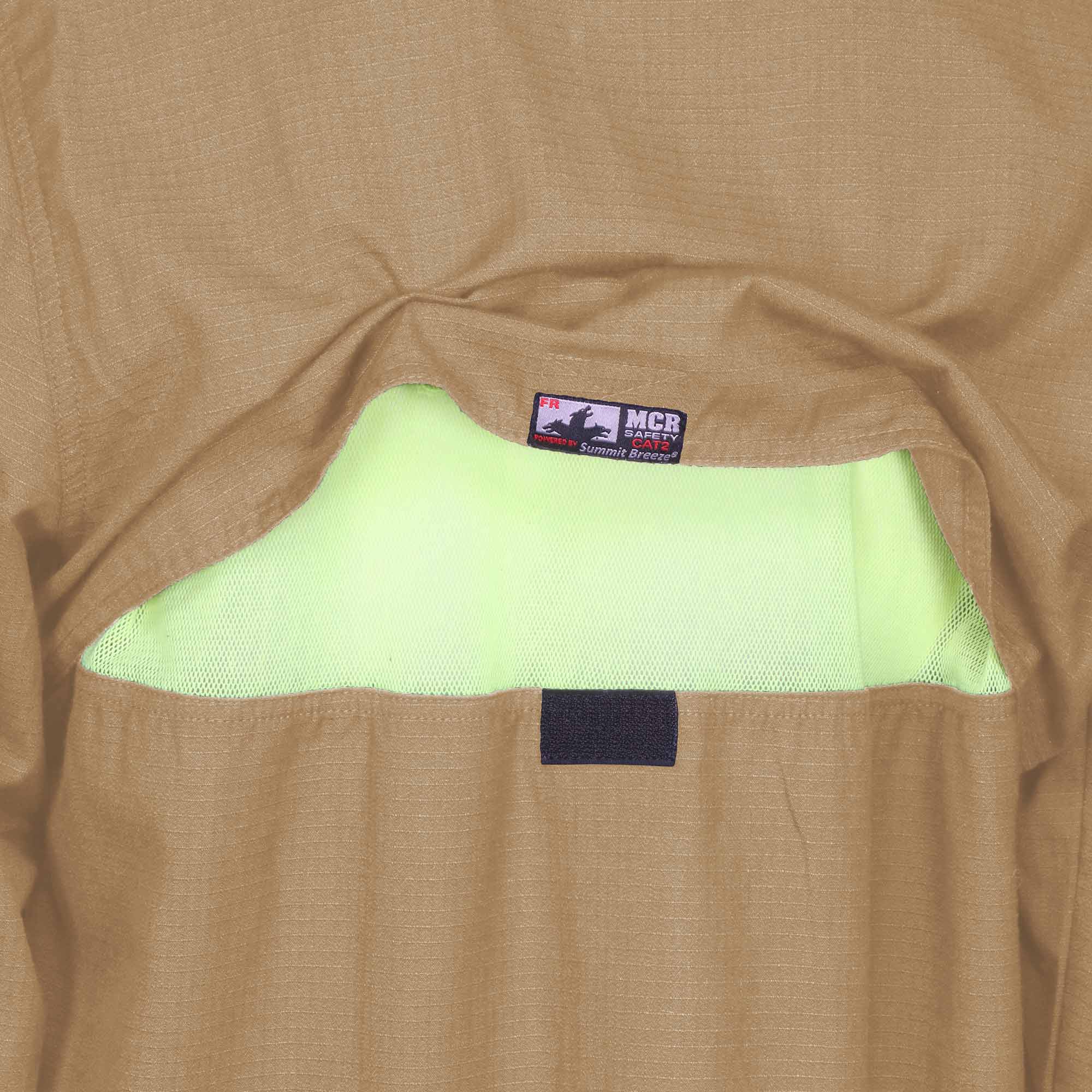 SBS1003 | FR Summit Breeze Button Up Shirt in Tan