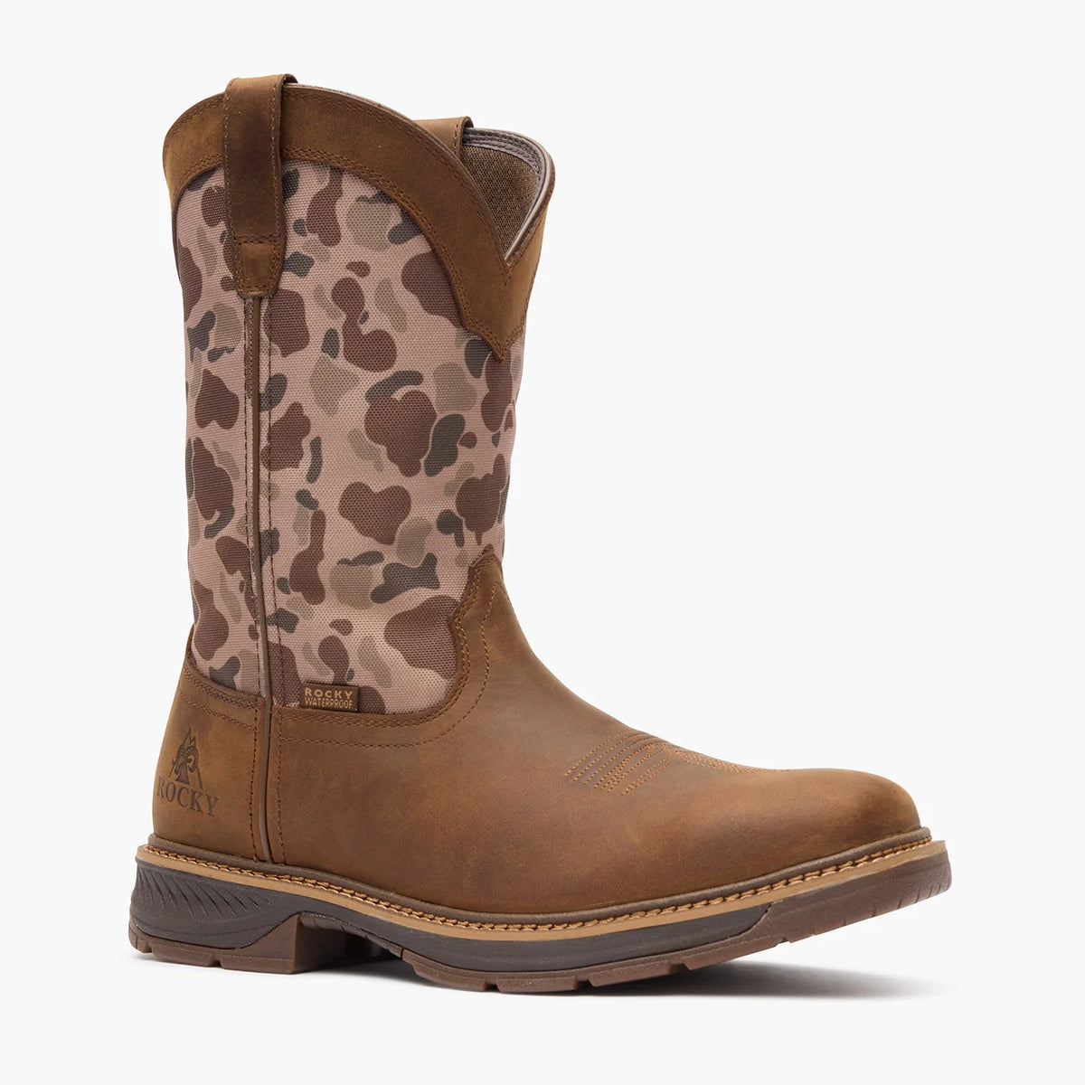RKW0486 | 11" Ride LTE Waterproof Western Boots - Old School Camo