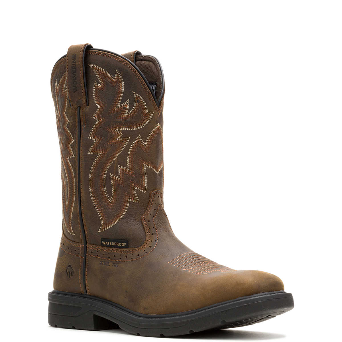 W251049 | Rancher Level Waterproof Square Steel Toe Wellington Boots