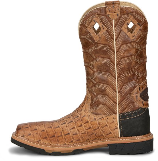 SE4839 | *Croc Print Derrickman Waterproof Square Composite Toe Work Boots