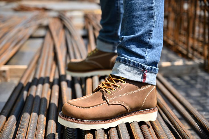 CMW6295 | Carhartt 6” Waterproof Round Steel Toe Wedge Moc Boots
