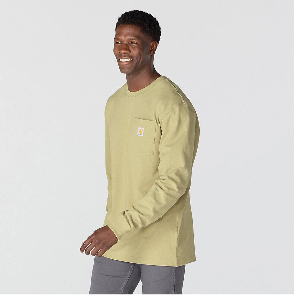 K126-GR9 | Dearborn Loose LS T-Shirt in Faded Fatigue