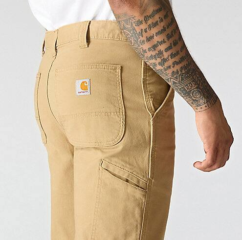 102291-253 | Carhartt NON-FR Relaxed Straight Rigby Dungaree Canvas Pants - Dark Khaki