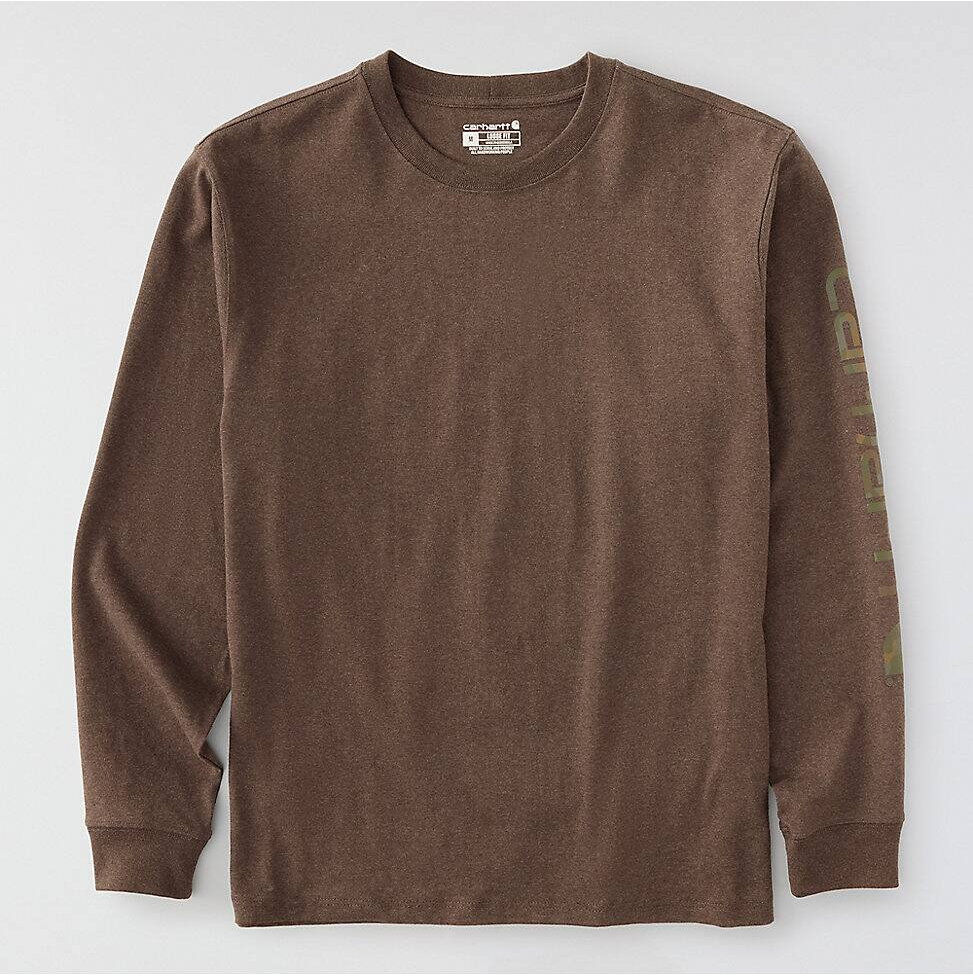 K231-EE7 | Dearborn Camo Logo T-Shirt in Brown
