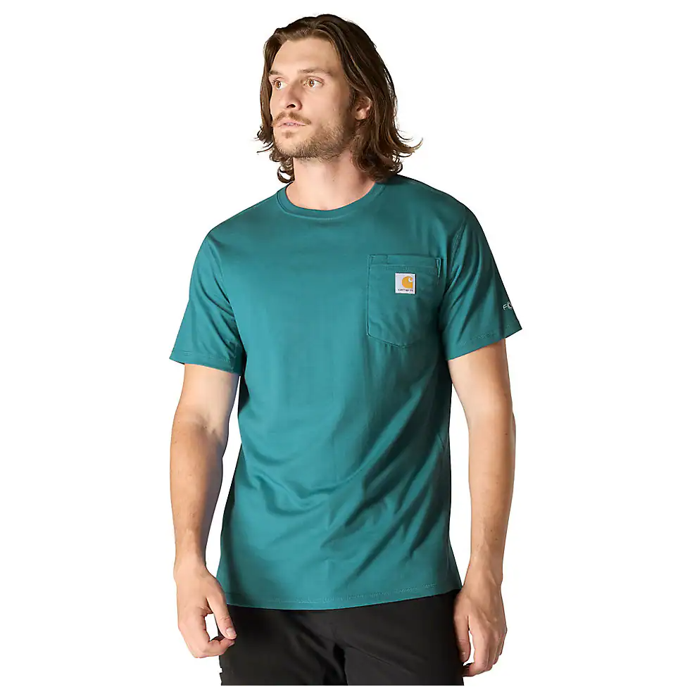 106652-GO3 | Force Relaxed Fit Short-Sleeve Pocket T-Shirt in Transformative Teal