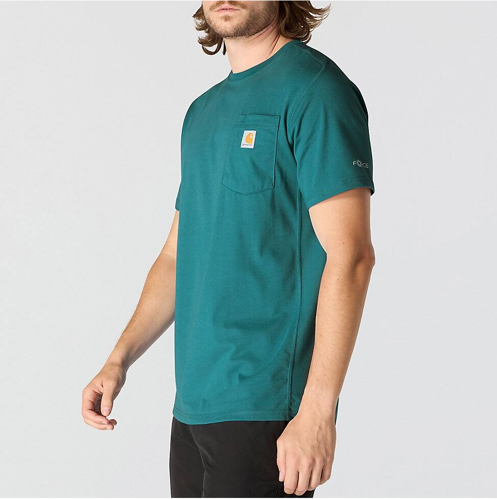 106652-GO3 | Force Relaxed Fit Short-Sleeve Pocket T-Shirt in Transformative Teal