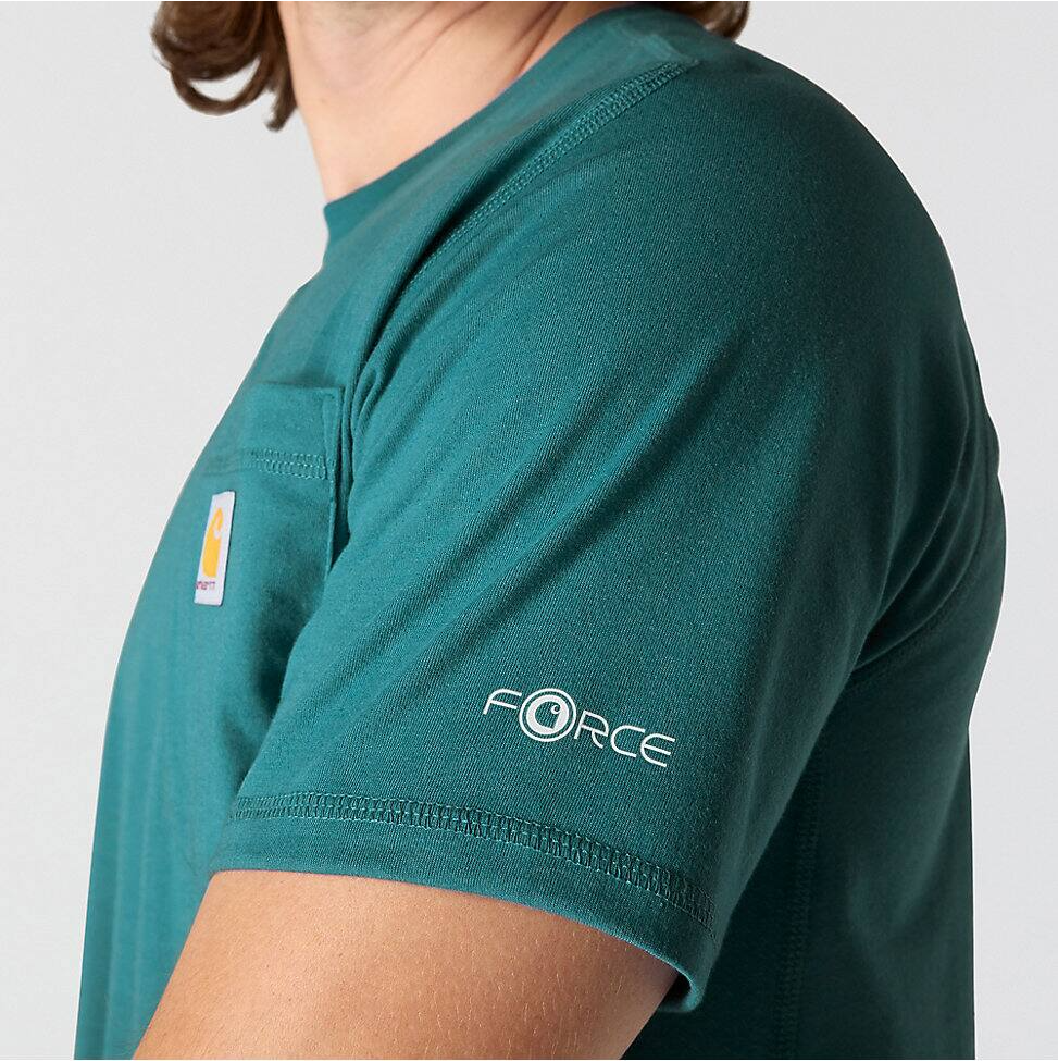 106652-GO3 | Force Relaxed Fit Short-Sleeve Pocket T-Shirt in Transformative Teal