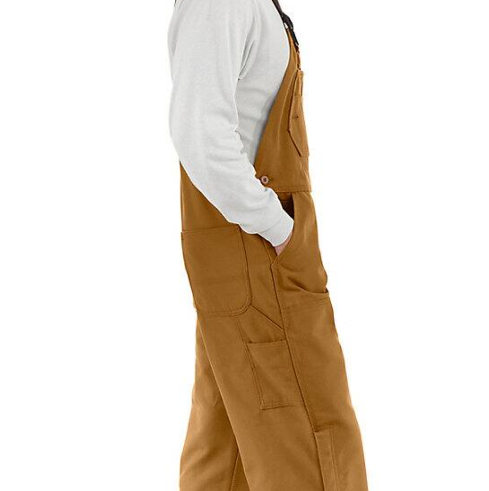 101627-211 | FR Duck Bib Unlined Overall in Carhartt Brown