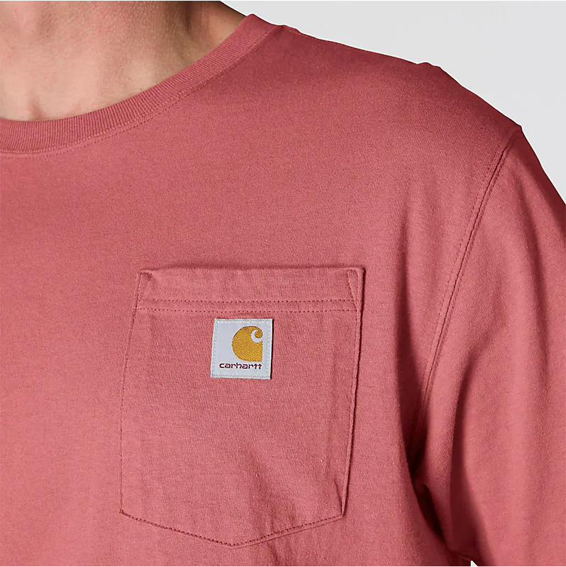 K87-RE2 | Loose Fit Heavyweight Short-Sleeve Pocket T-Shirt in Light Amber