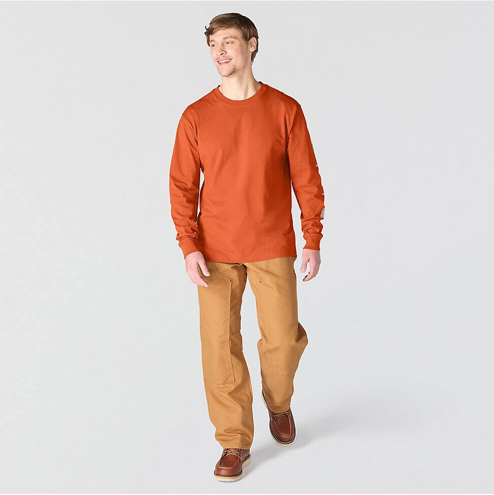 K231-RG0 | Dearborn Camo Logo T-Shirt in Homestead Red