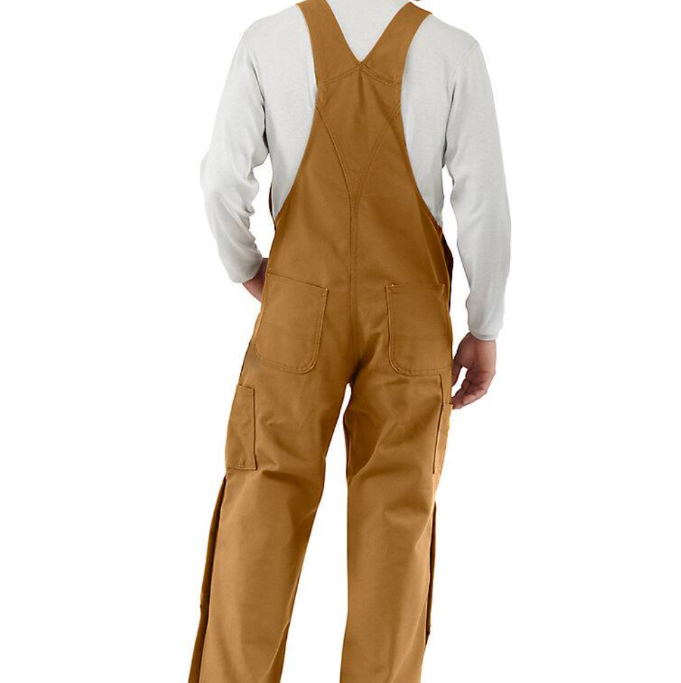 101627-211 | FR Duck Bib Unlined Overall in Carhartt Brown