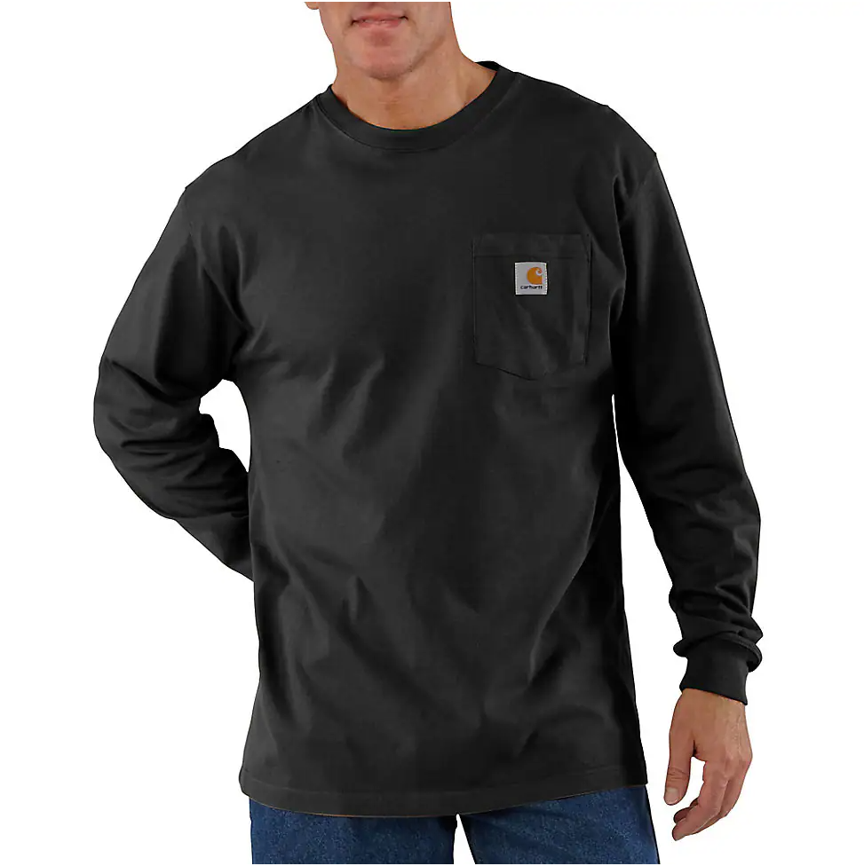 K126-BLK | Dearborn Loose LS T-Shirt in Black