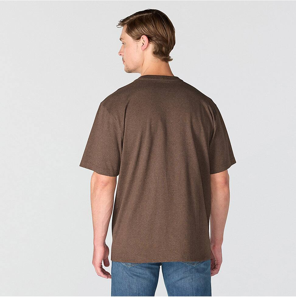 K87-HS2 | Loose Fit Heavyweight Short-Sleeve Pocket T-Shirt in Dark Clove Heather