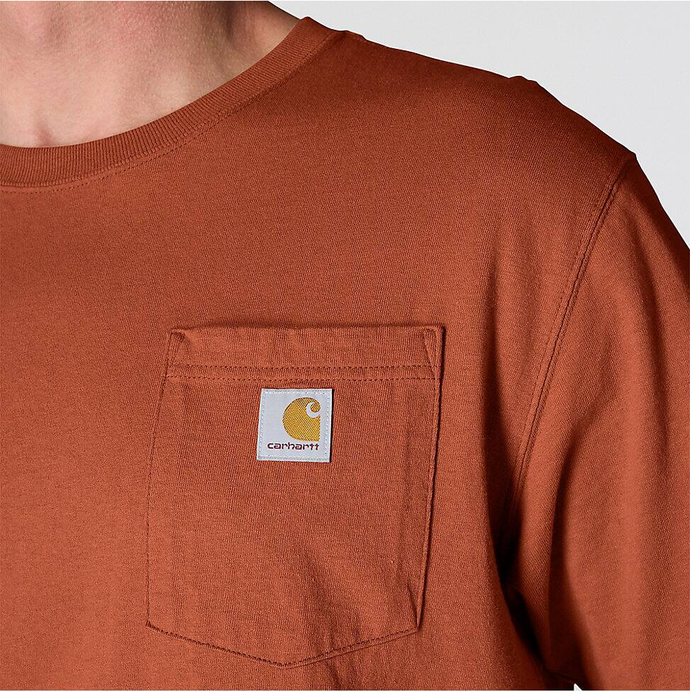 K87-RG0 | Loose Fit Heavyweight Short-Sleeve Pocket T-Shirt in Homestead Red