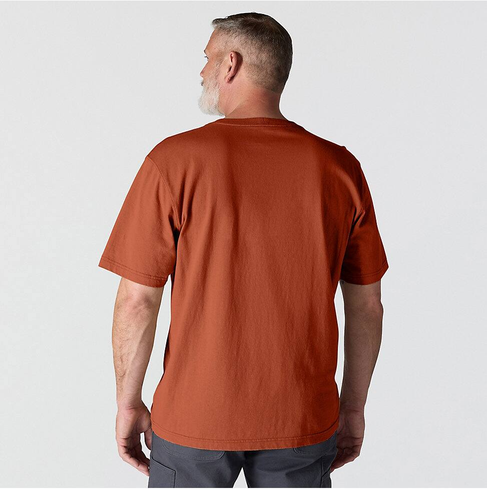K87-RG0 | Loose Fit Heavyweight Short-Sleeve Pocket T-Shirt in Homestead Red