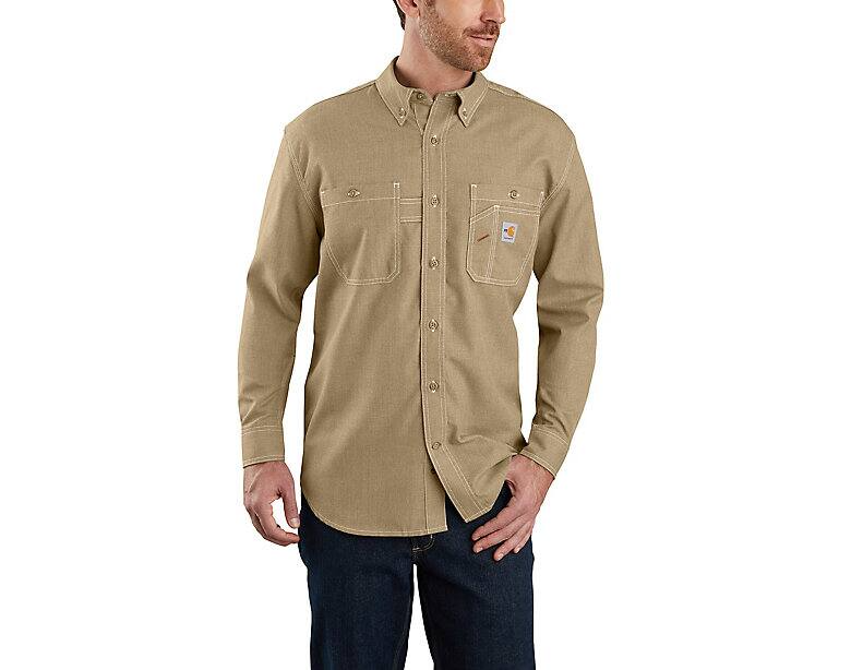 104138 | FR Force Loose Fit Lightweight Shirt in Dark Khaki