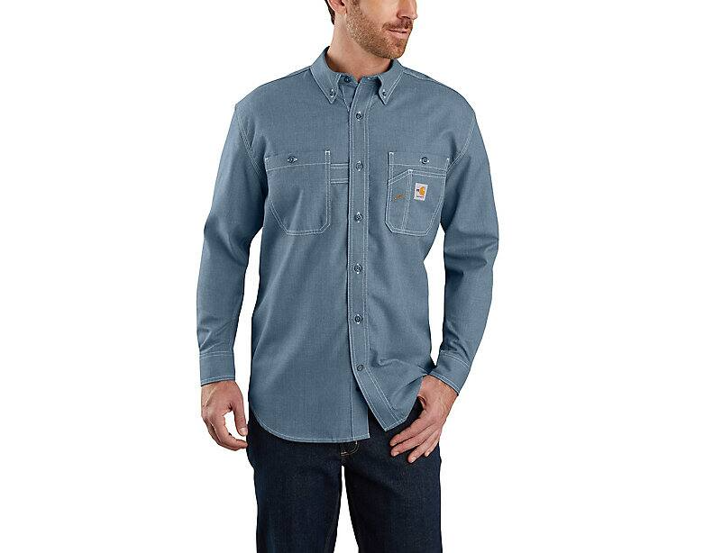 104138-437 | FR Force Loose Fit Lightweight Shirt in Steel Blue