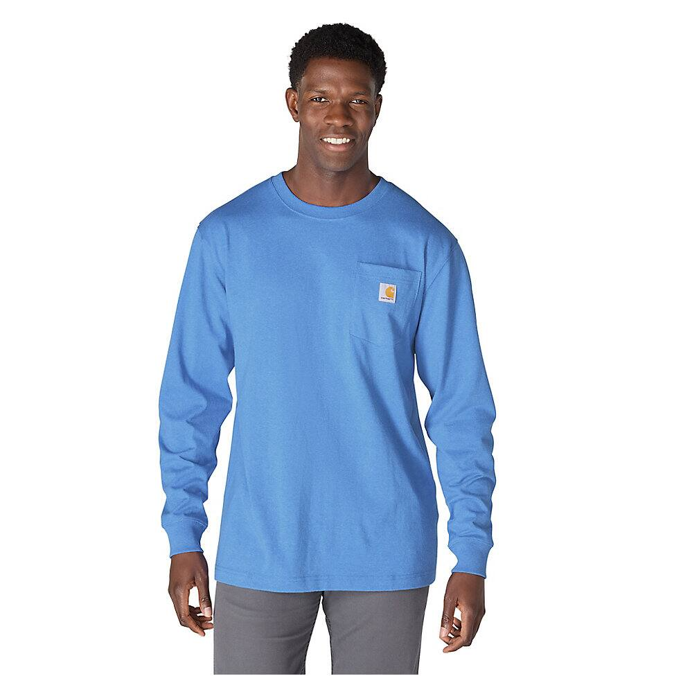 K126-HX | Dearborn Loose LS T-Shirt in Blue