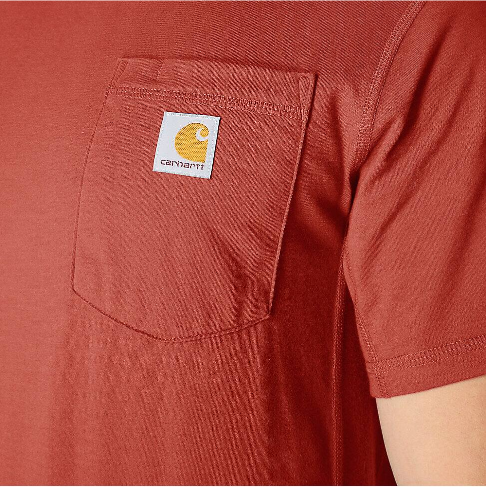 106652-RE1 | Force Relaxed Fit Short-Sleeve Pocket T-Shirt in Atomic Red