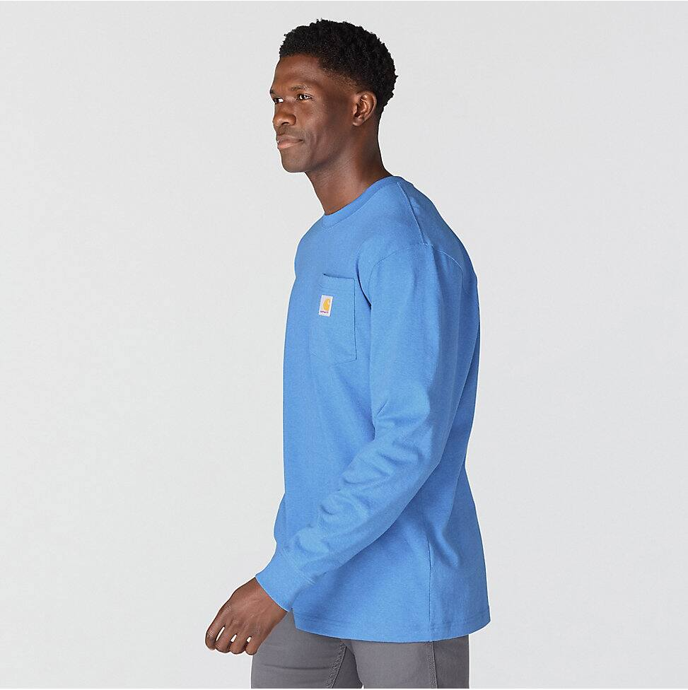K126-HX | Dearborn Loose LS T-Shirt in Blue