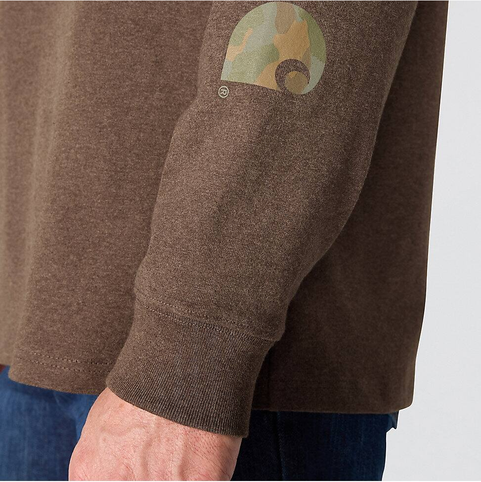 K231-EE7 | Dearborn Camo Logo T-Shirt in Brown