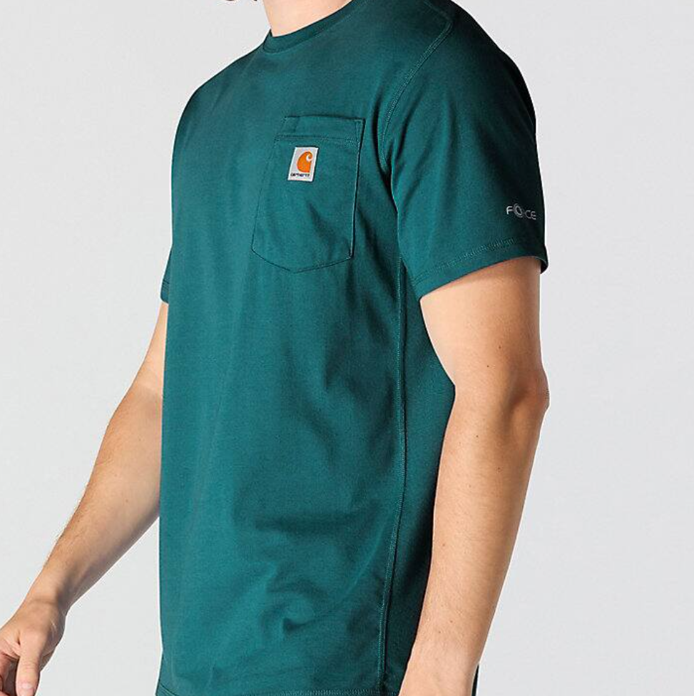 106652-Gm1 | Force Relaxed Fit Short-Sleeve Pocket T-Shirt in Greenstone