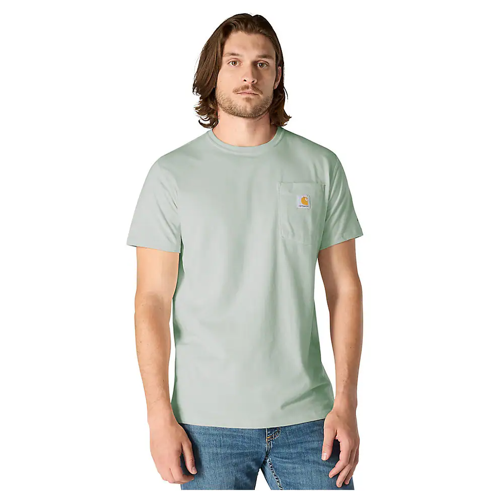 106652-GN8 | Force Relaxed Fit Short-Sleeve Pocket T-Shirt in Smoked Teal