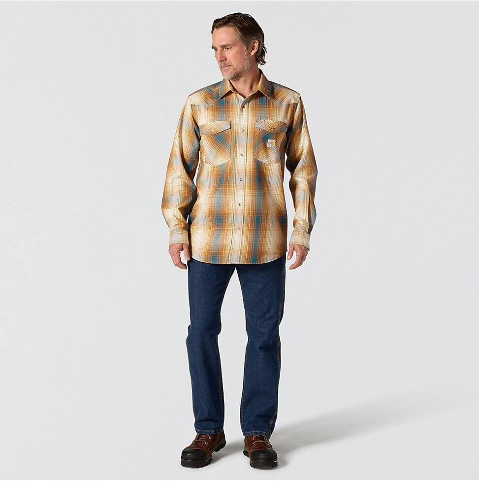 107070-N62 | FR Montana Relaxed Fit Midweight Twill Snap Front Shirt