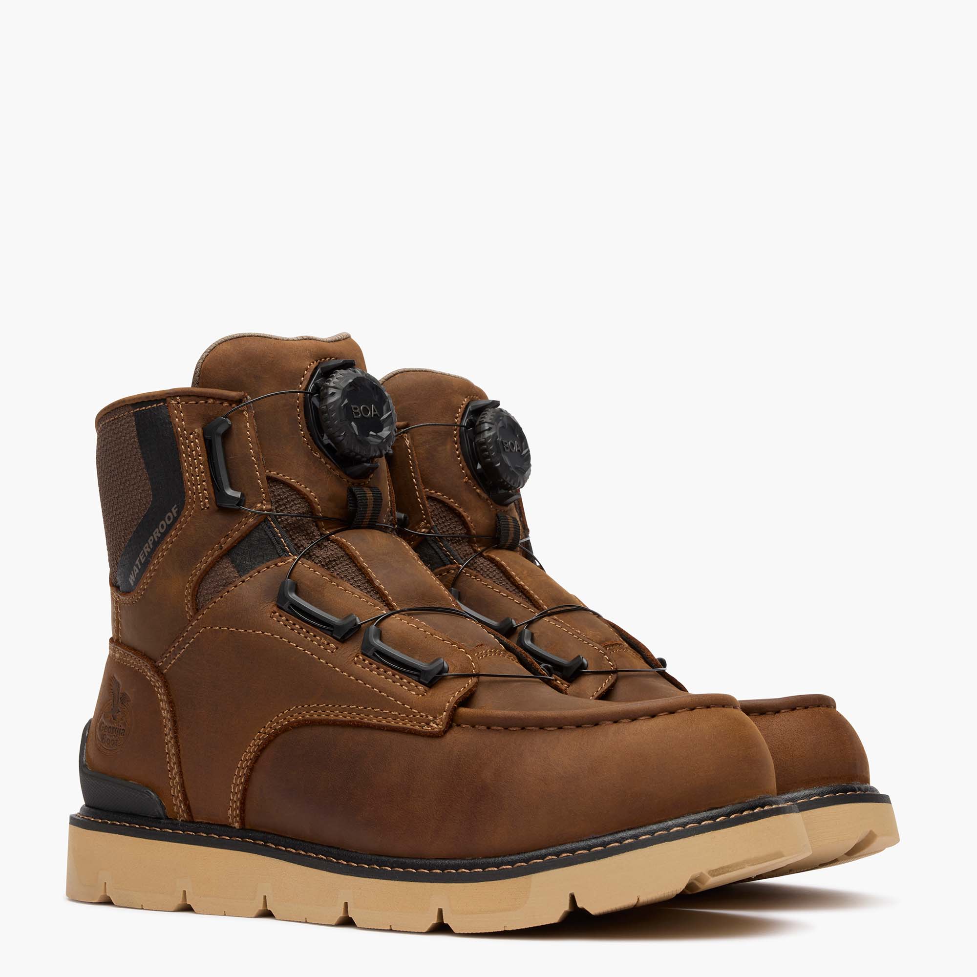 GB00729 | 6" Carbon Flex BOA® Waterproof Carbon Moc Toe Work Boot