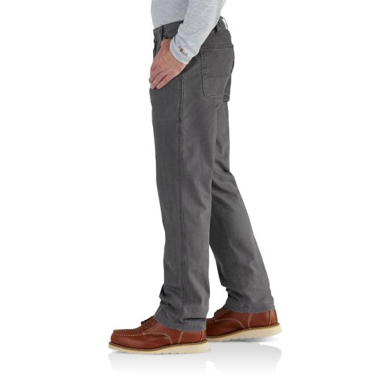 102291-039 | Carhartt NON-FR Relaxed Straight Rigby Dungaree Canvas Pants - Gravel