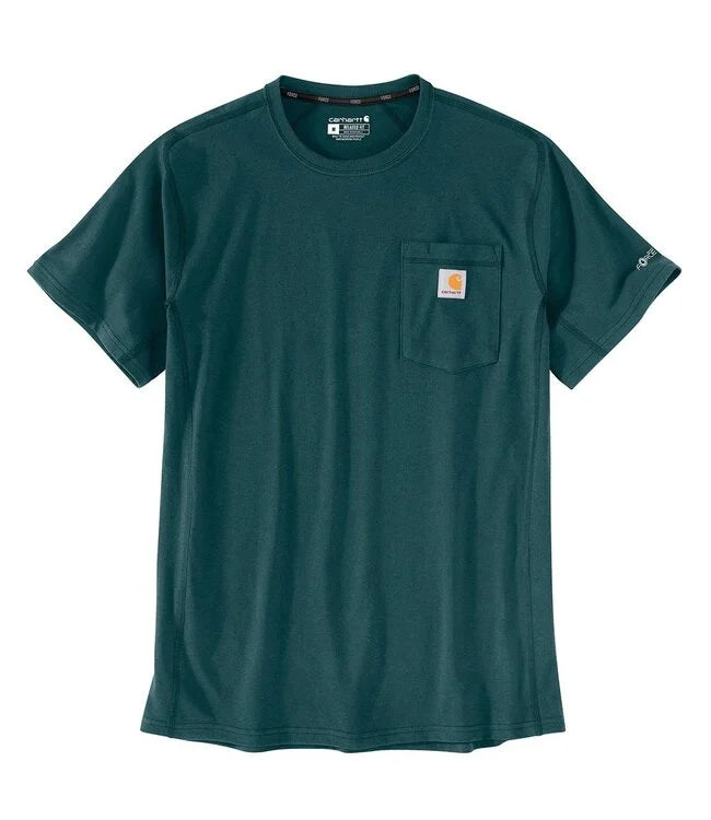 106652-Gm1 | Force Relaxed Fit Short-Sleeve Pocket T-Shirt in Greenstone
