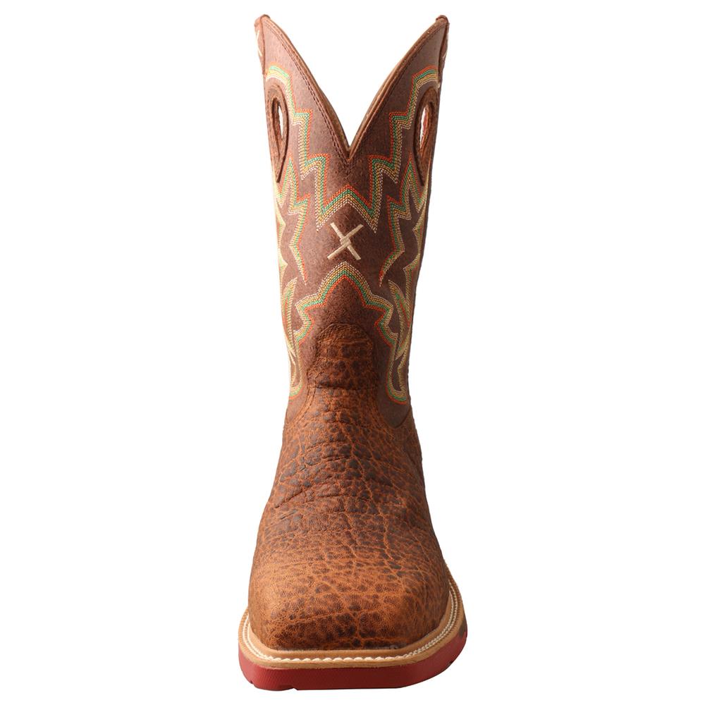 MXBN001 | Elephant Print Square Nano Toe Work Boots