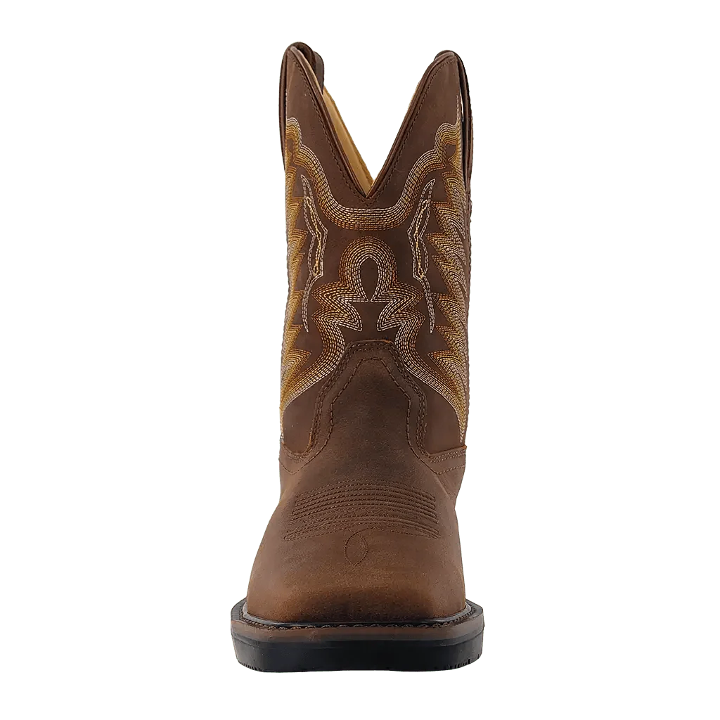 RW1804 | Crazy House Cowhide Square Toe Work Boots