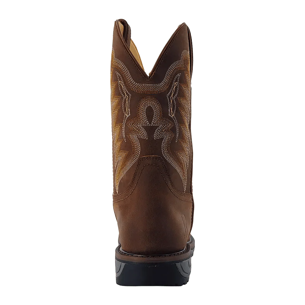 RW1804 | Crazy House Cowhide Square Toe Work Boots