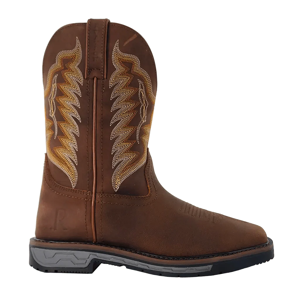 RW1804 | Crazy House Cowhide Square Toe Work Boots