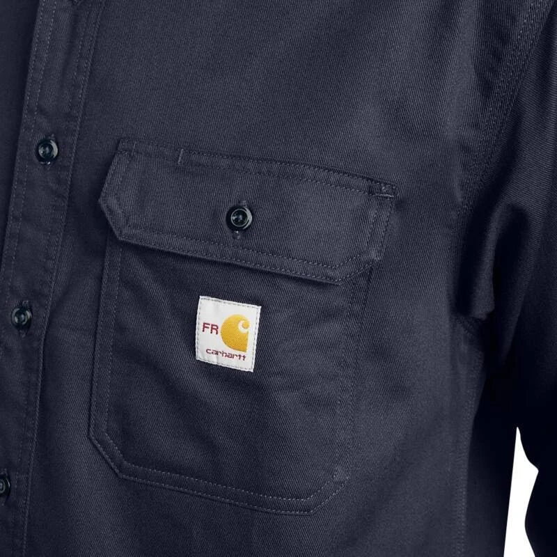 FRS160 | FR Classic Twill Pocket Shirt in Dark Navy